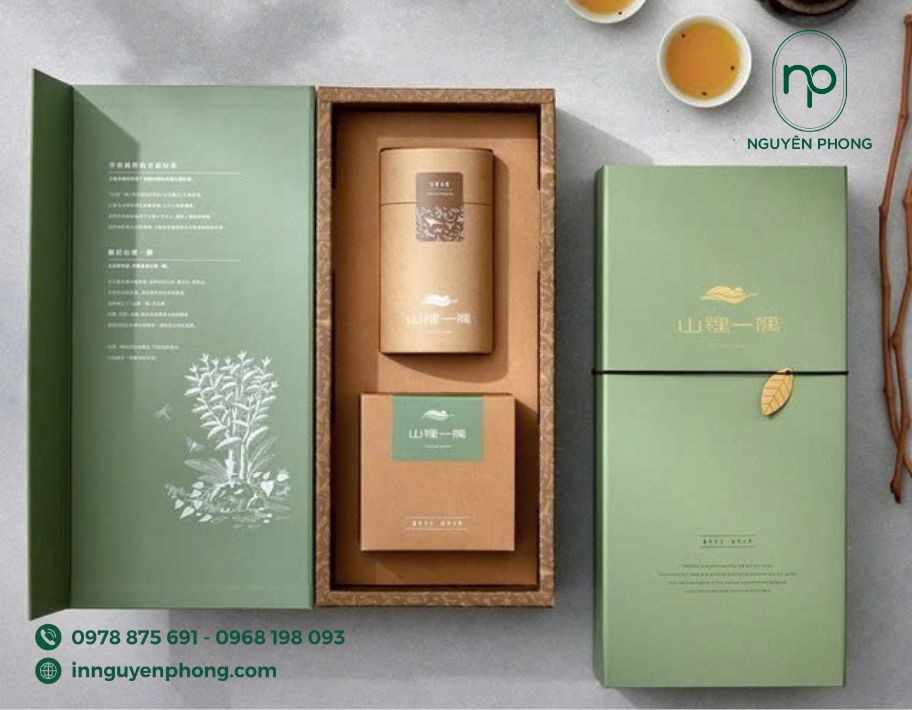 Mẫu hộp carton lạnh kiểu dáng hộp nam châm đựng trà